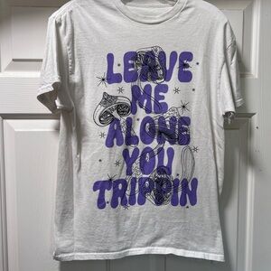 Graphic Tee with Purple Design